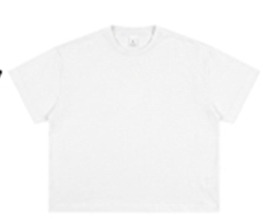 Oem Brand 400G Heavyweight Short Sleeved Men's Pure Cotton American Style Short Wide Cut Boxy Short Sleeved Men's T Shirt