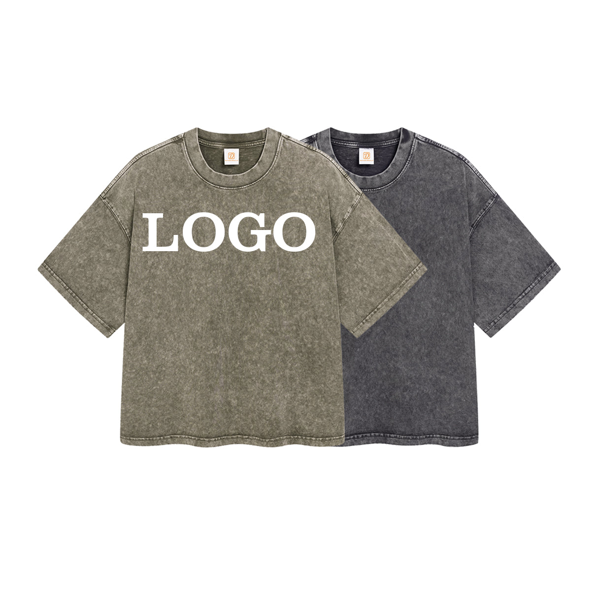 Heavyweight Tshirts 275g Custom logo Blank High Quality Acid Wash Short Sleeve New Design Round Neck Dtf Transfers for t Shirts