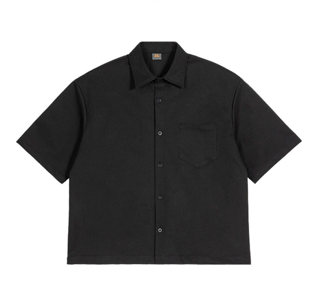 Tshirt Manufacturer 300g Heavyweight Men's Shirt Boxy Short and Wide Workwear Style Short Sleeved Shirt for Men Summer Version