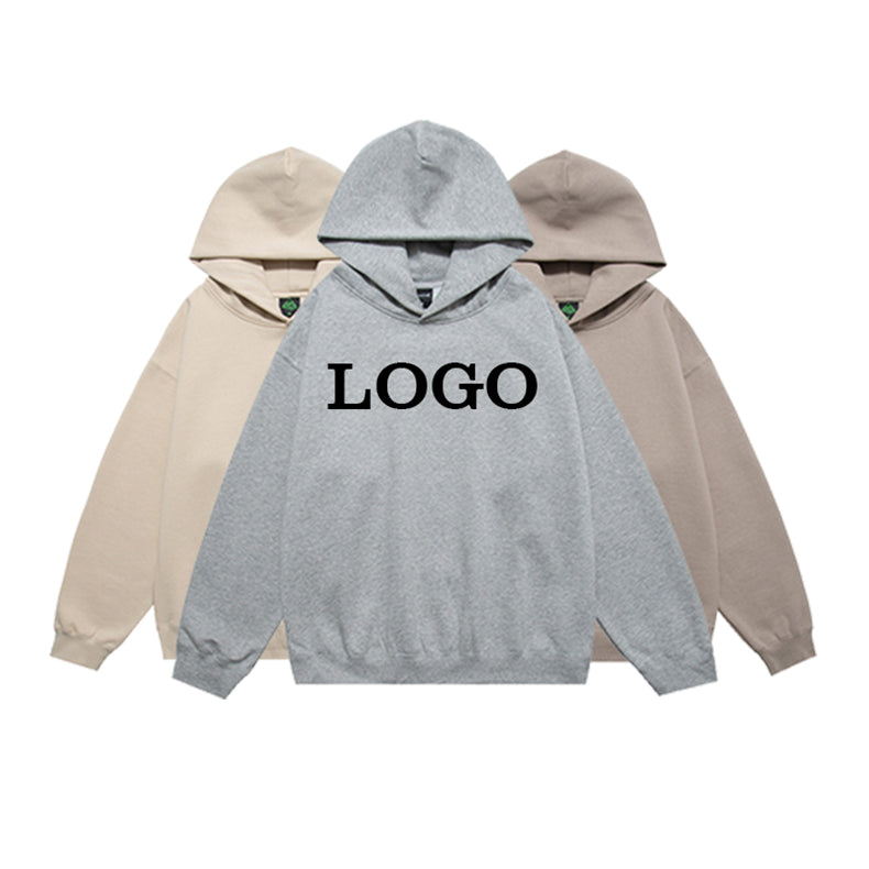 Wholesale Manufacturers Hoodies Streetwear Custom logo High Quality Loose Blank Pure Color Fleece Men's Hoodies & Sweatshirts