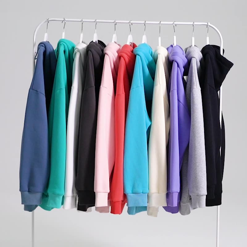 Manufacturer Blank Pullover Heavyweight Polyester Streetwear Terry Black Oversized Sublimation Drop Shoulder Hoodie