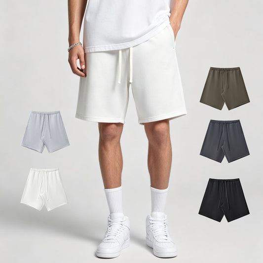 OEM Hot Selling Shorts Men's Blank Custom Puff Printing Fleece Heavyweight Shorts High Quality Streetwear Wholesaleplain Shorts