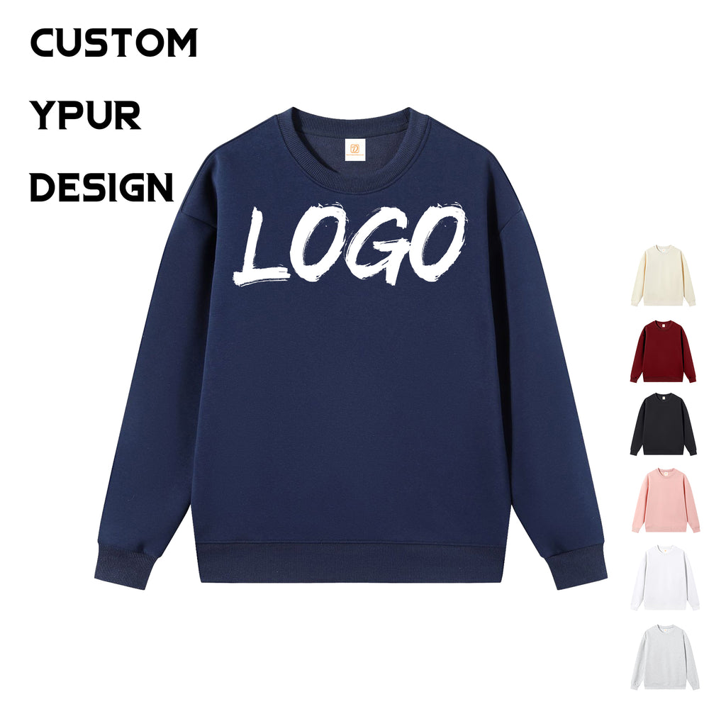 Mens Clothing Custom Hoodies logo Blank Crewneck High Quality Heavyweight Drop Shoulder Fleece Streetwear Puff Printing Hoodies