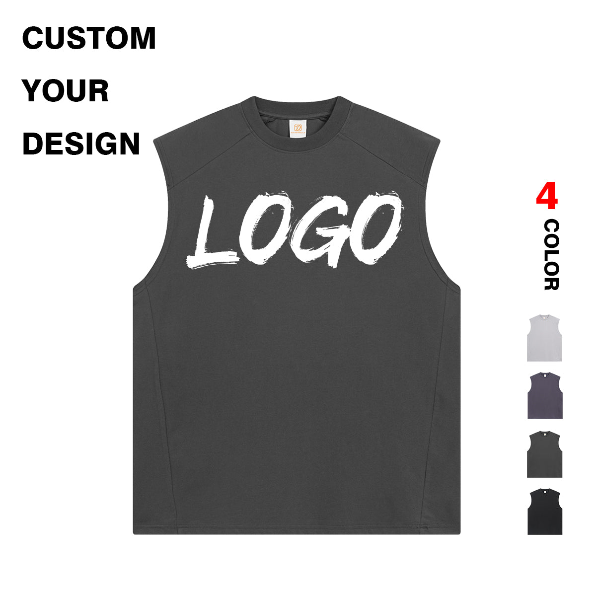 Wholesale Clothing Custom logo Tshirts Sport Puff Printing High Quality Streetwear Round Neck Screen Print Plain Men's T-shirts