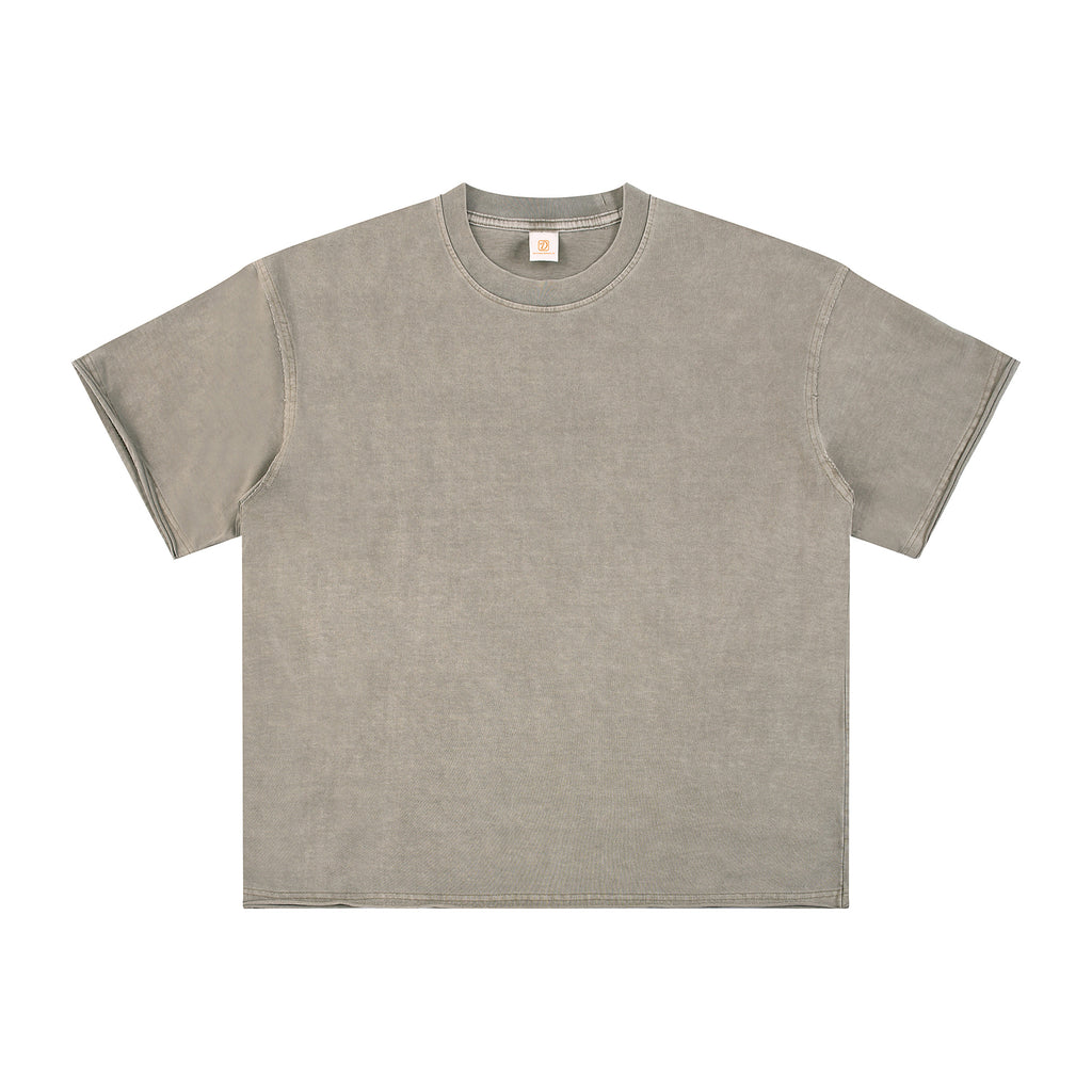 Men's T-shirts 100% Cotton Custom Batik Washed High Quality New Design Summer Short Sleeve Embroidery logo Plain t Shirt