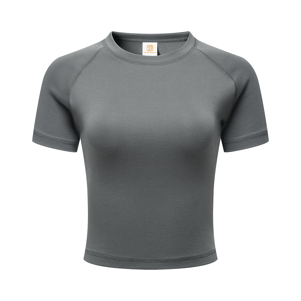 Cropped t Shirts Hot Girl with a Low Cut Short Sleeved Shirt High Quality t Shirt American Style Design t Shirt Printing Custom