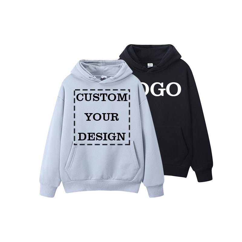 Manufacturer Hoodies Custom Blank Drop Shoulder High Quality Loose Fleece Drop Shoulder Blank Pure Color Men's Hoodies