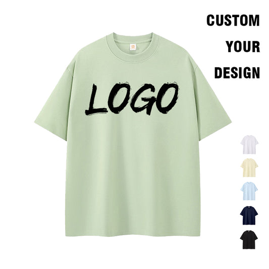 Plus Size Men's t Shirt Blank Basic Quick Drying Heavyweight Customized Streetwear Pure Color Round Neck Short Sleeve Tshirts