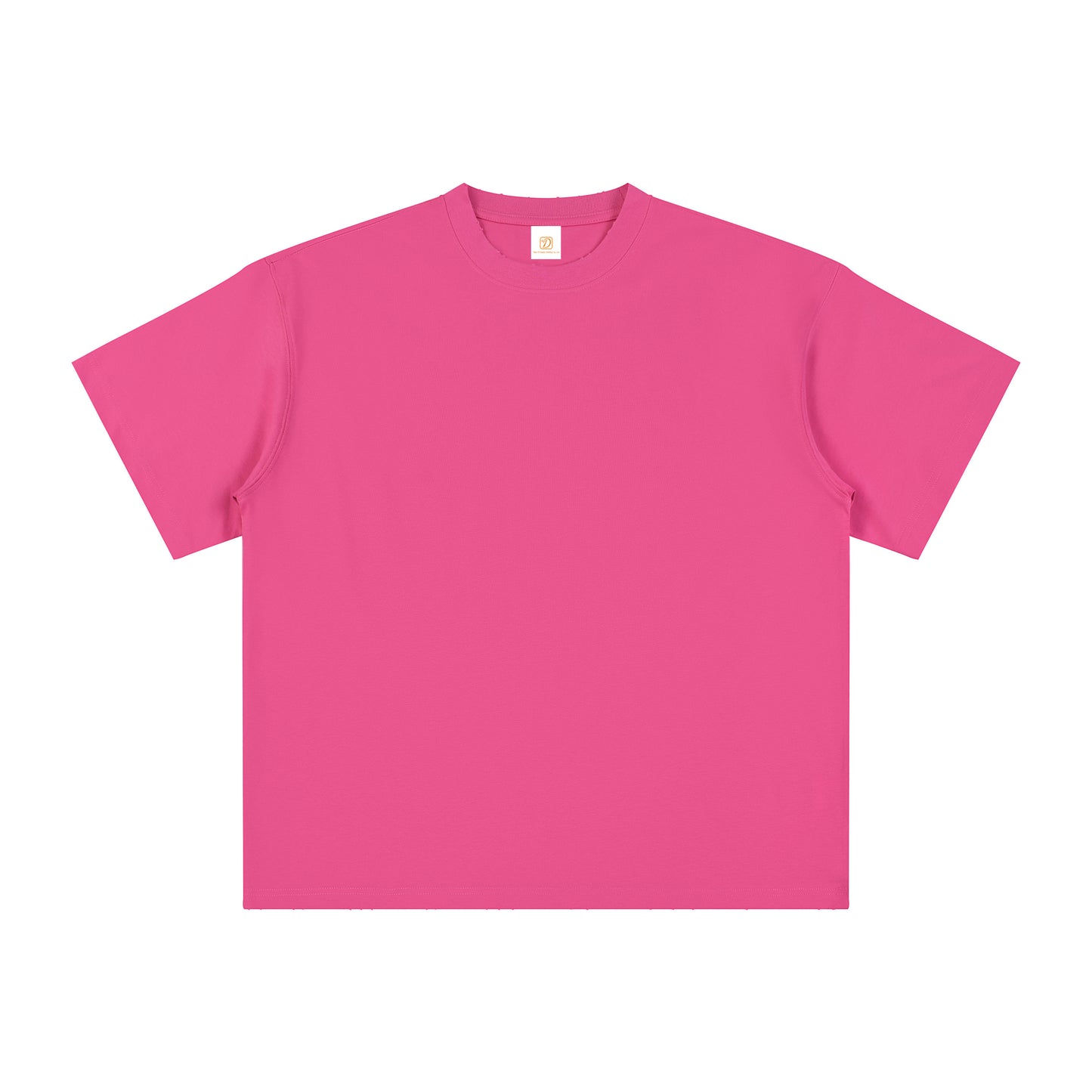 Men's T-shirts Ribbed Collar High Quality Custom logo Raw Edge Cool Touch O-neck Blank Streetwear Dtf Transfers for t Shirts