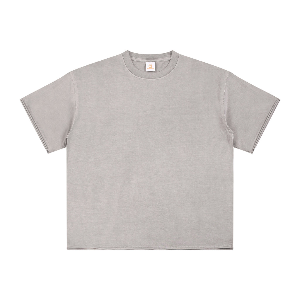 Men's T-shirts 100% Cotton Custom Batik Washed High Quality New Design Summer Short Sleeve Embroidery logo Plain t Shirt