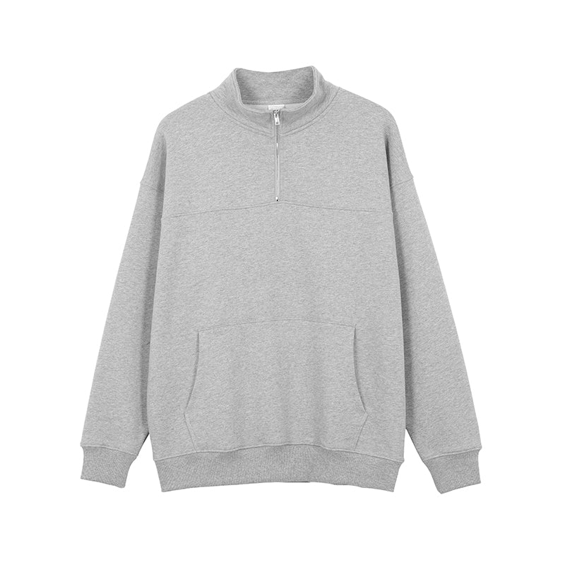Customizable with Your Favorite Pattern 6 Color Half Zip Fleece Hoodie Autumn Winter Season Free Sample Plain Hoodies in Bulk