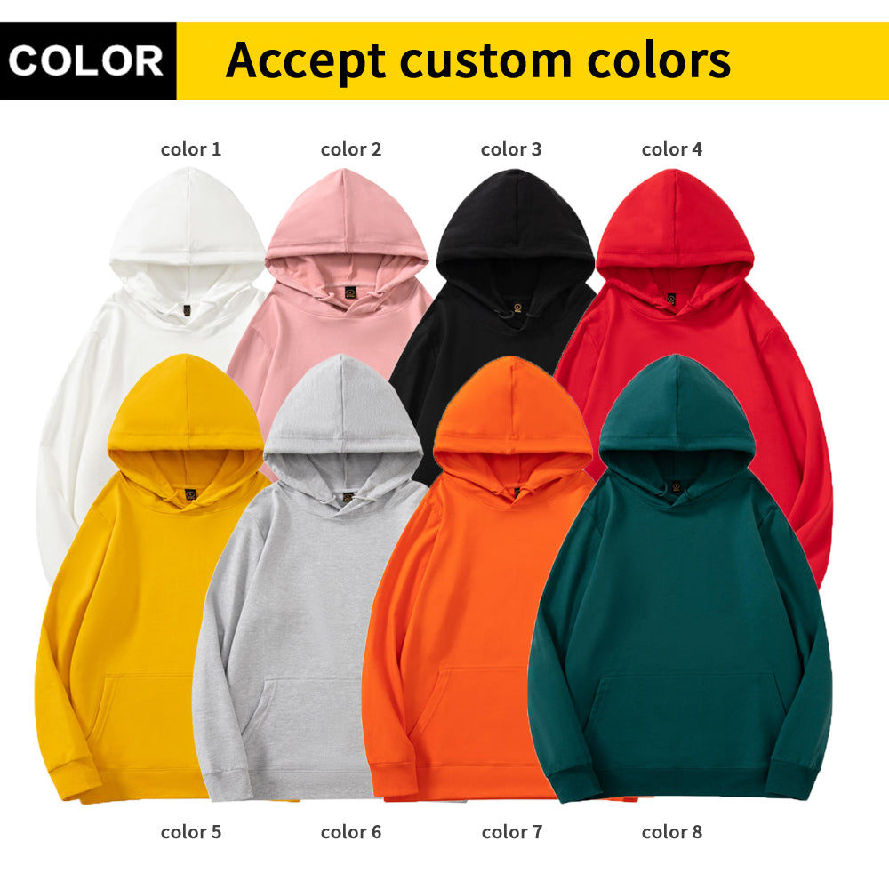 Wholesale Cotton Black Pullover Hoodie Heavyweight Distressed Embroidery Drop Shoulder Oversized Cheap Printed Fashion Hoodie