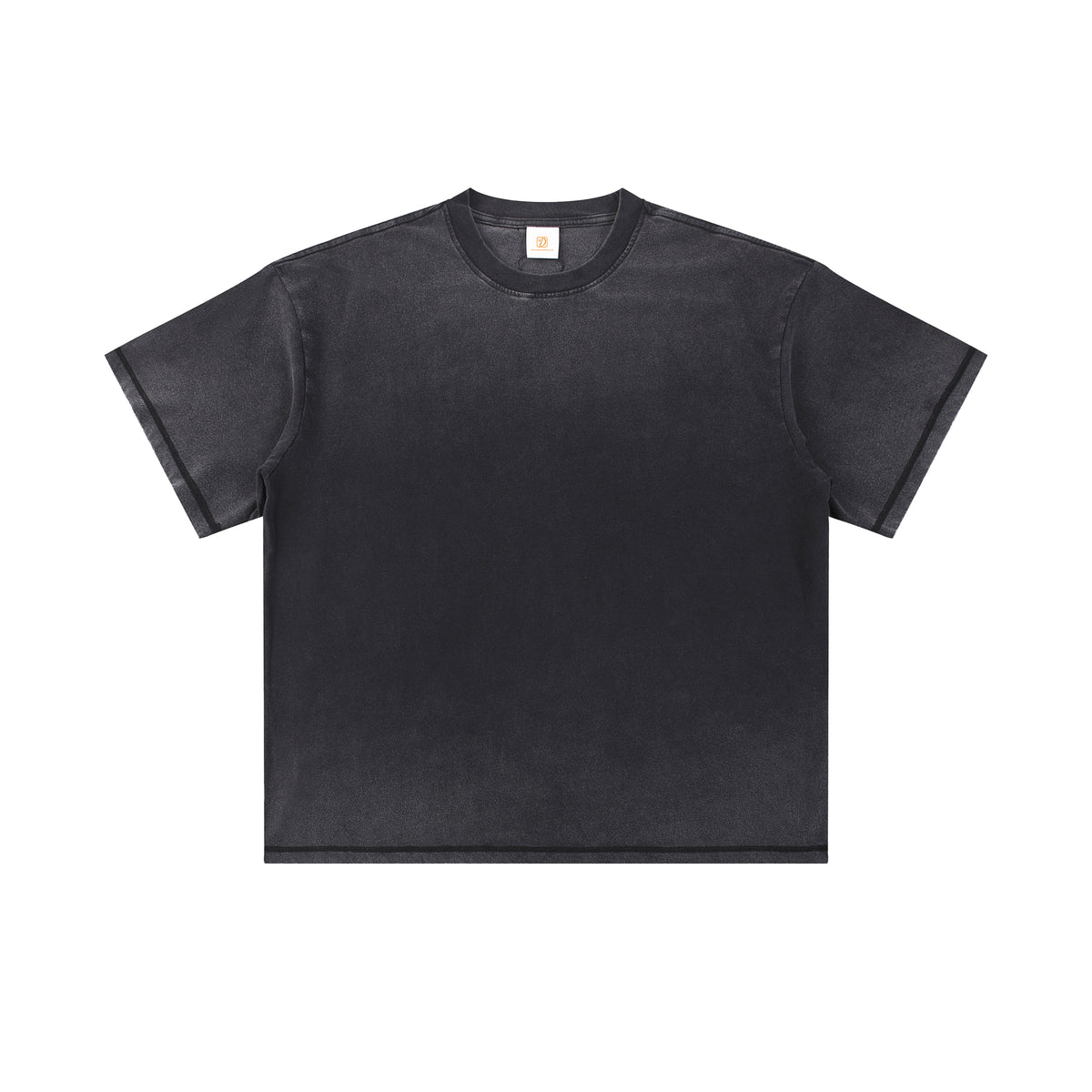 Oem Wholesale Loose Fitting Cotton Casual Brand T-shirt Dyed and Washed Vintage Dropped shoulder T-shirt American Style
