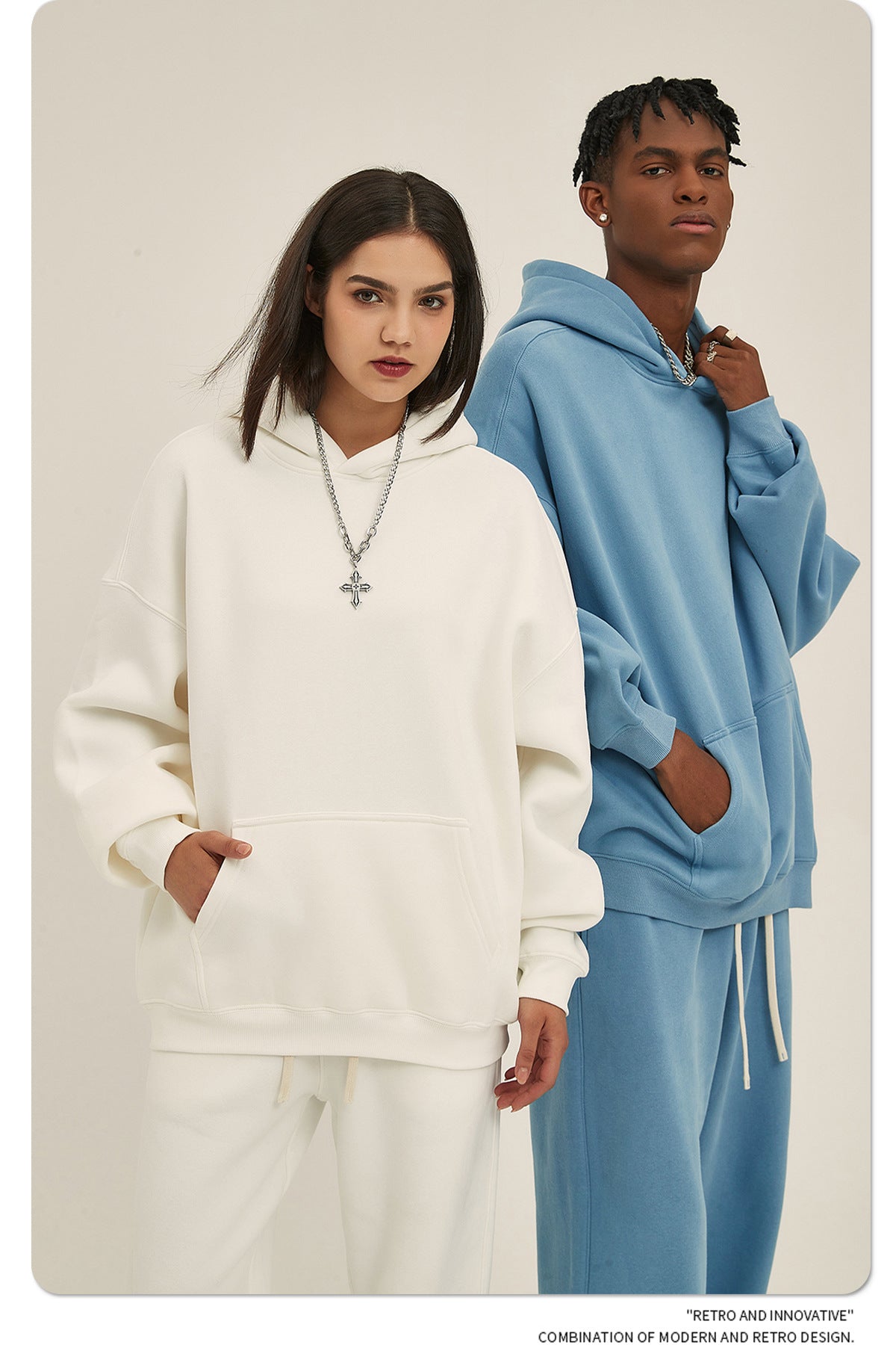 Men's Hoodies 20 Color Padded Hoodless Pullover with Dropped Shoulders Can Design Patterns for You for Free High Quality Hoodie