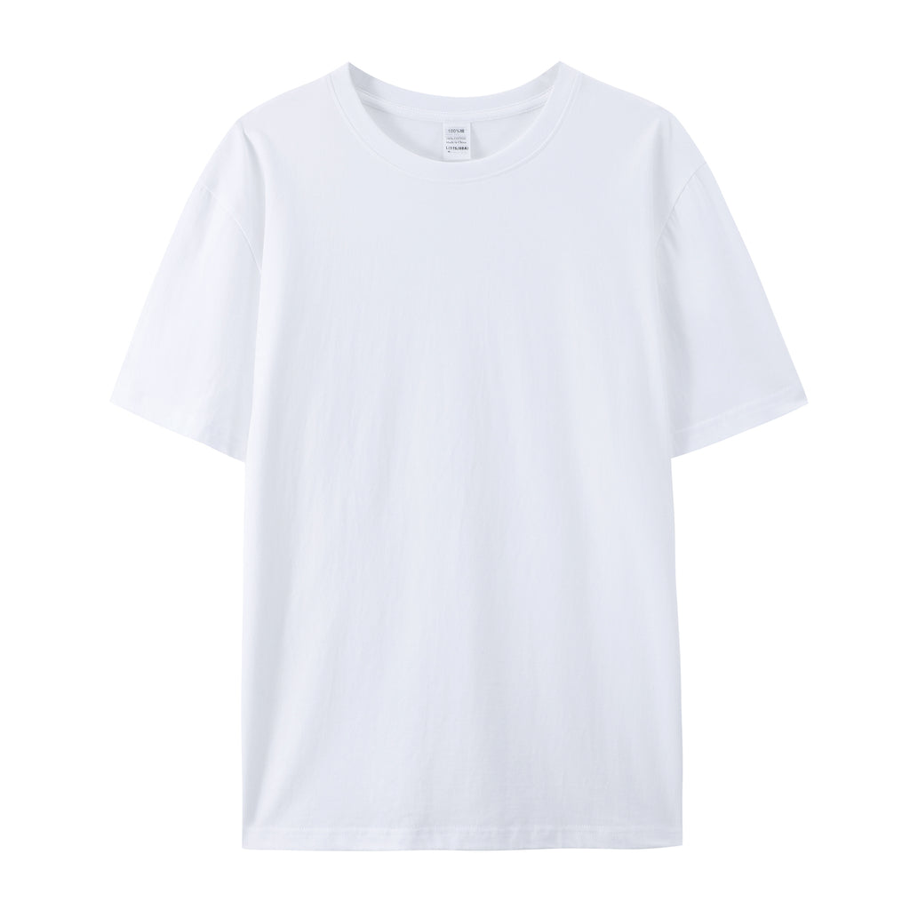High Quality Multi Color T-shirts Blank Round Neck Pure Color Heavy Cotton Cusrtom logo Summer New Design Personalized T-shirt