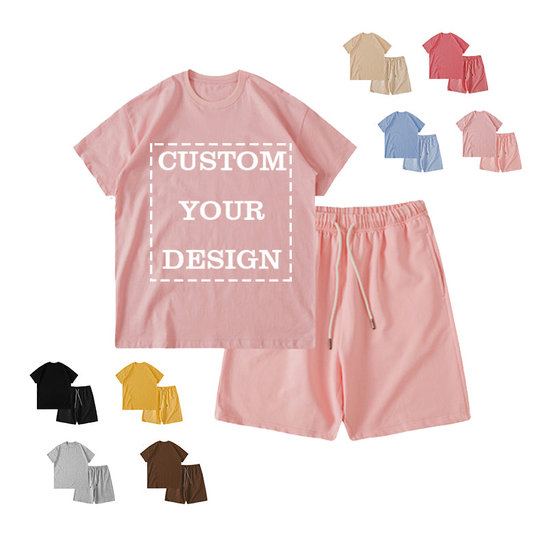 Custom Black Basic t Shirt Suit High Quality Blank Round Neck High Quality Pure Color Streetwear New Design Kids T-shirt