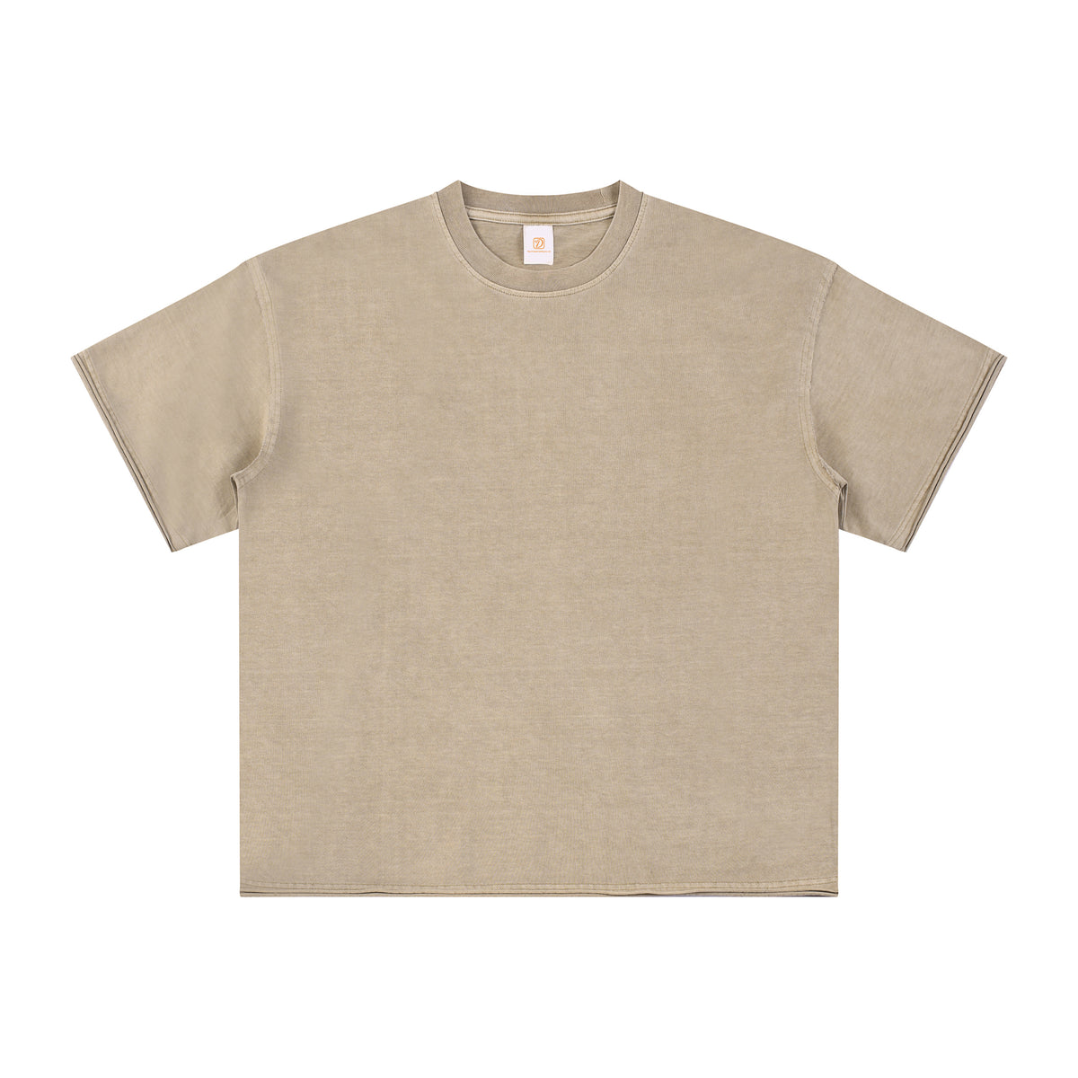 Tshirt Manufacturer Washed Wax Dyed Loose Edge Short Sleeved T-shirt Loose Fitting Cotton Casual Brand T-shirt High Quality