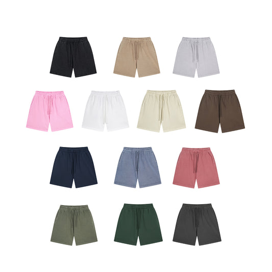Customized Heavyweight Shorts Vintage Casual Blank New Design Outdoor 100% Cotton Acid Wash Streetwear Plain Shorts for Men
