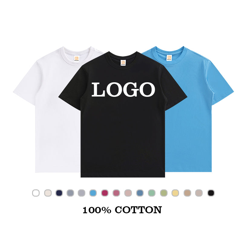 Manufacturer t Shirts Wholesale Casual Wholesale Cotton Screen Printed 210g High Quality Tshirt Custom logo New Design T-shirts