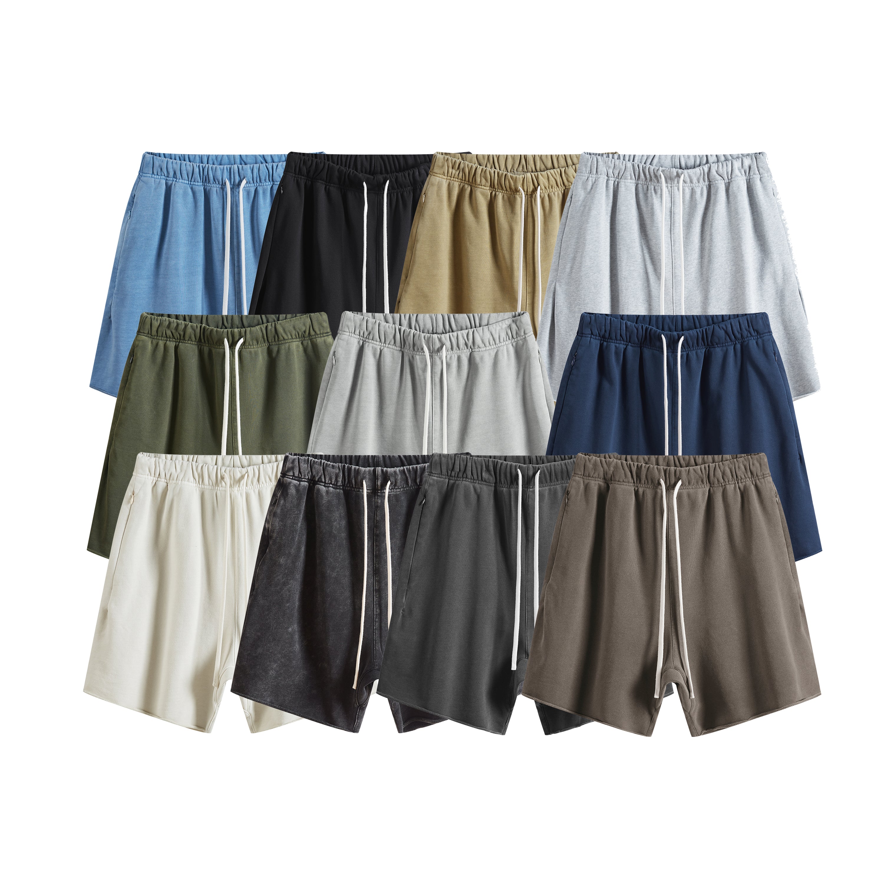 Men Fashion Shorts Heavy Cotton Custom Acid Wash High Quality Puff Printing Vintage Streetwear Wholesale Personalizedshorts