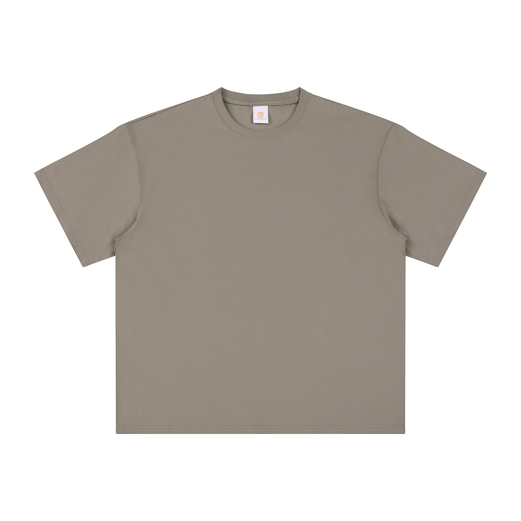 Custom Color Heavyweight Tshirts Drop Shoulder High Quality 100% Cotton Pure Color Blank Streetwear Personalized T-shirt