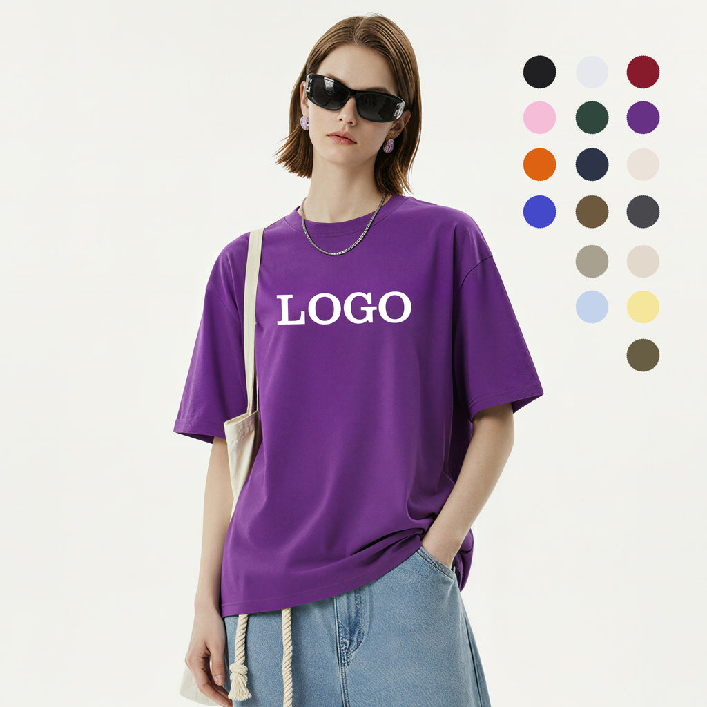High Quality Wholesale t Shirt Casual Multi Color Soft 100% Cotton Breathable Custom Puff Printing Summer New Design T-shirts