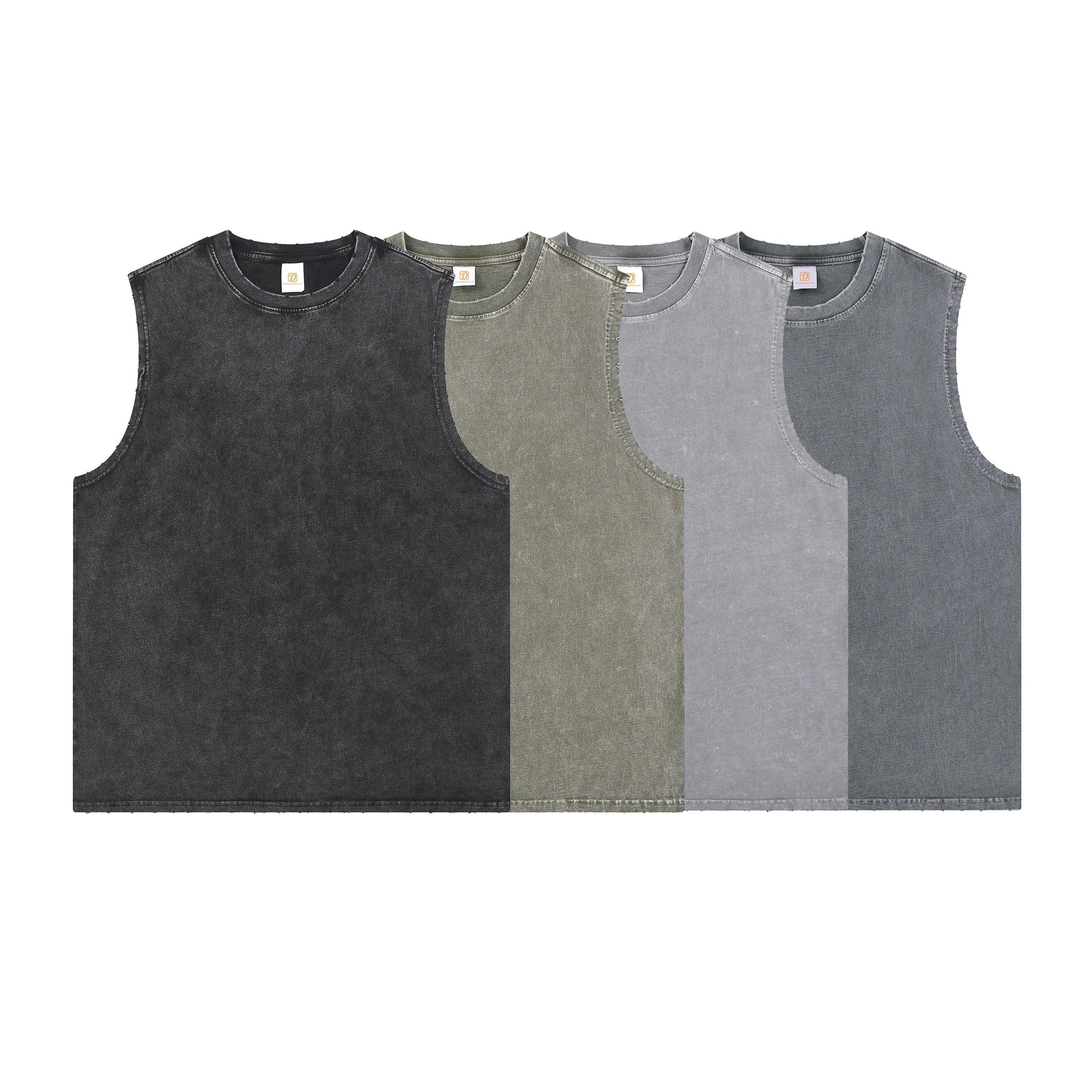 Custom logo Cotton Sleeveless T-shirt Loose High Quality Screen Print Wholesale Blank Personalized Dtf Transfers for t Shirts