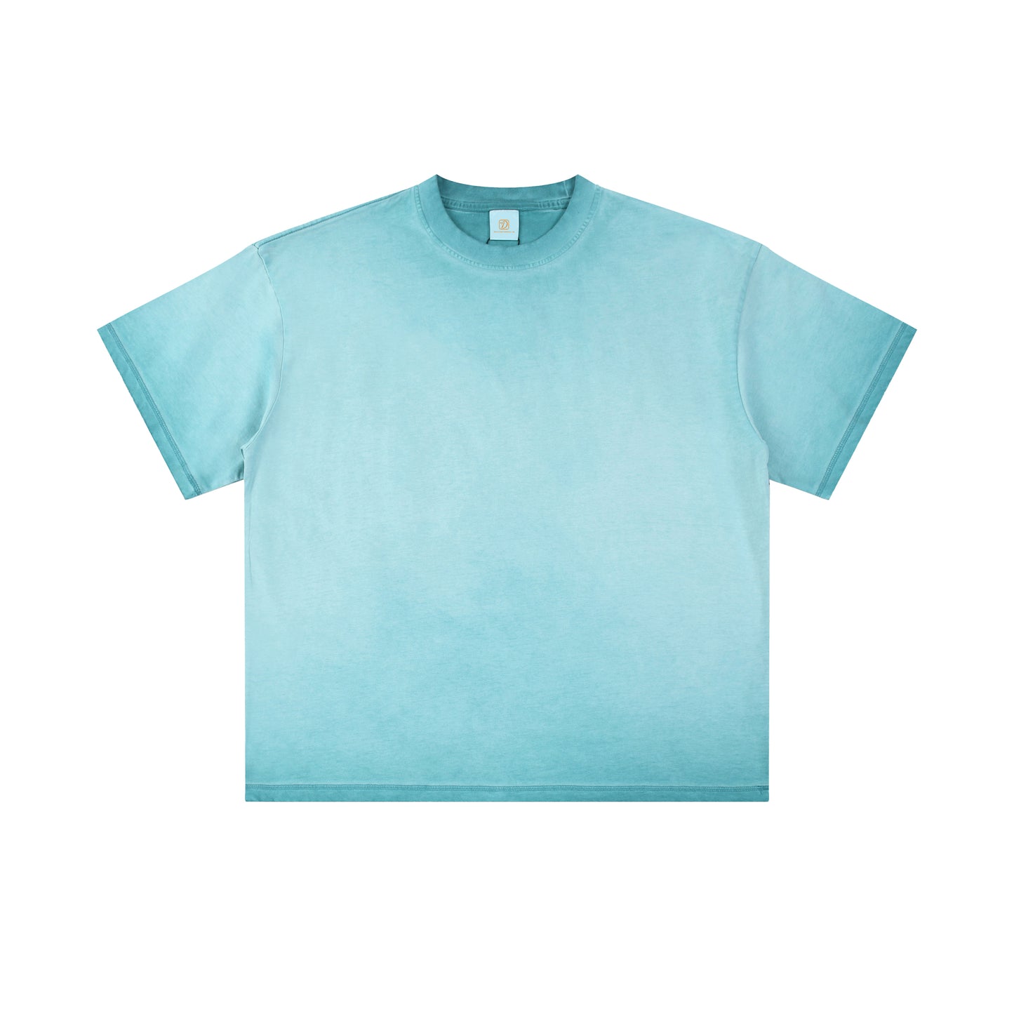 T-shirt 250g Drop Shoulder Custom Distressed Embroidery Round Neck High Quality Vintage 100% Cotton Dtf Transfers for t Shirts