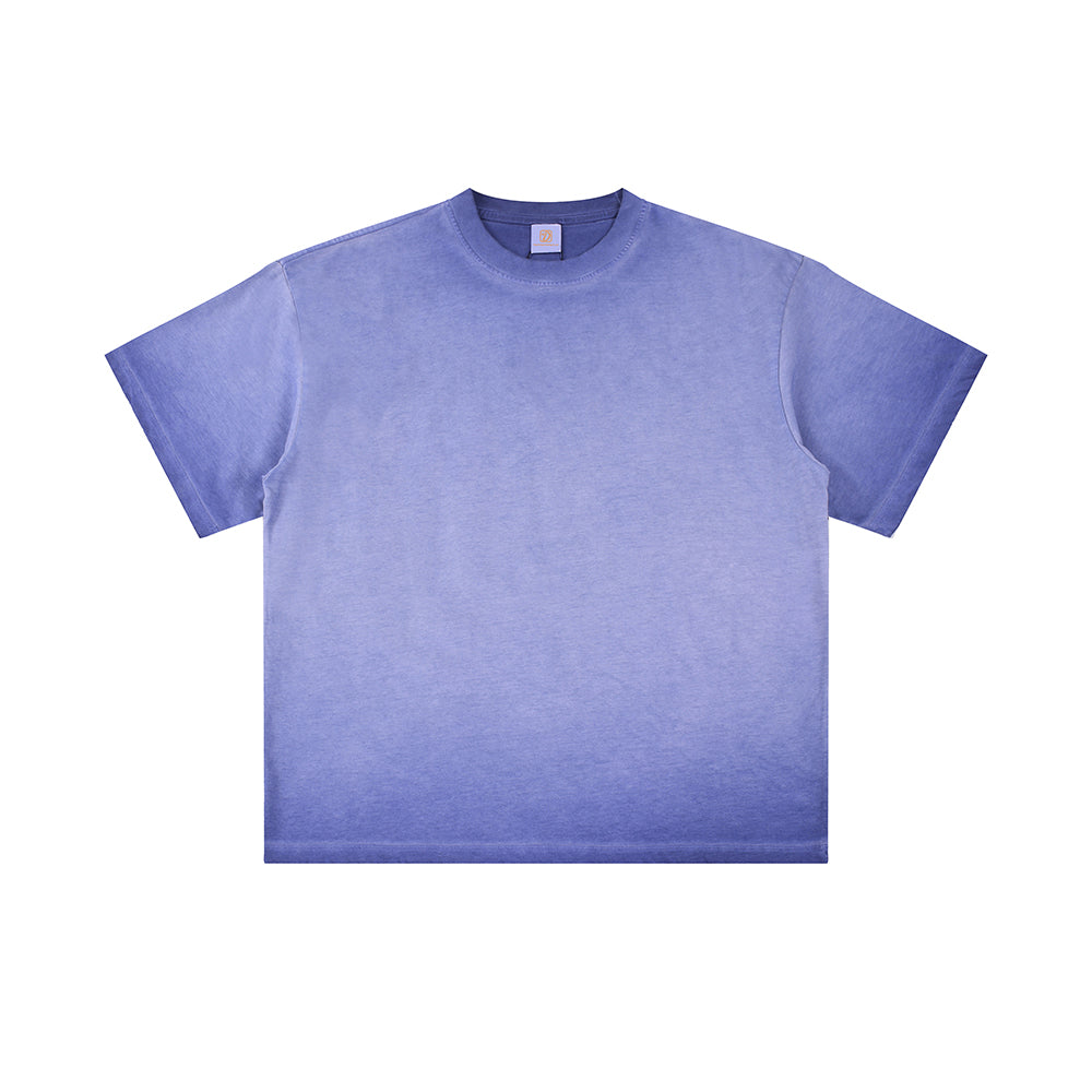Oem Wholesale Loose Fitting Cotton Casual Brand T-shirt Dyed and Washed Vintage Dropped shoulder T-shirt American Style