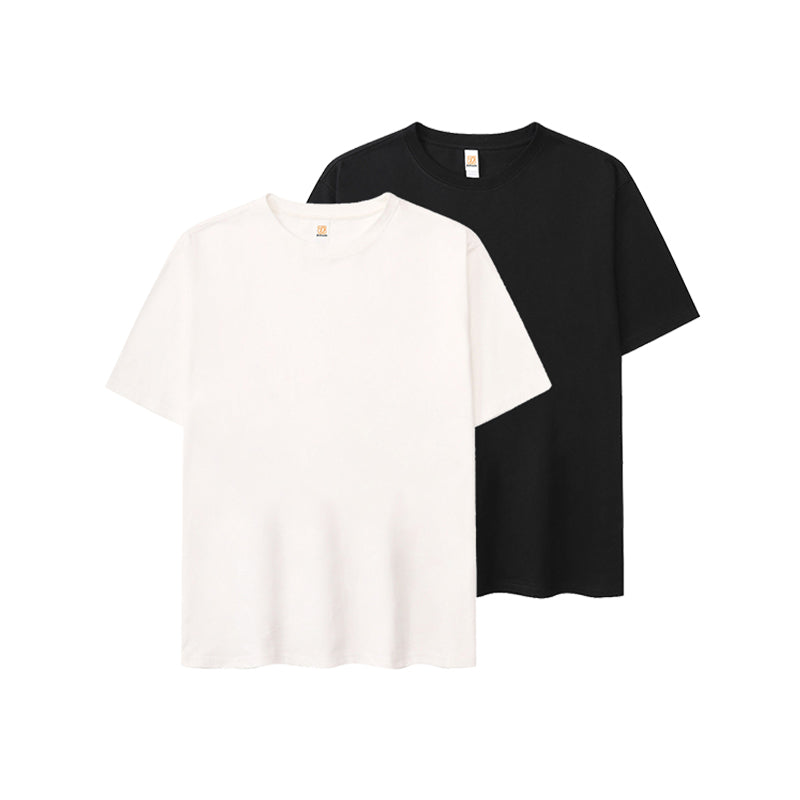 Wholesale 230g 100% Cotton Tshirt Custom logo Distressed Embroidery High Quality Streetwear Wholesale Plain Tshirt for Men
