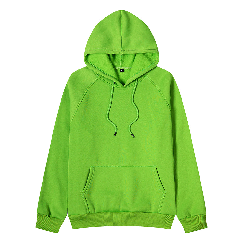 Customized Streetwear All Polyester Fiber Slanted Shoulder Fleece Pullover with Hood in Loose Fit American Streetwear Style