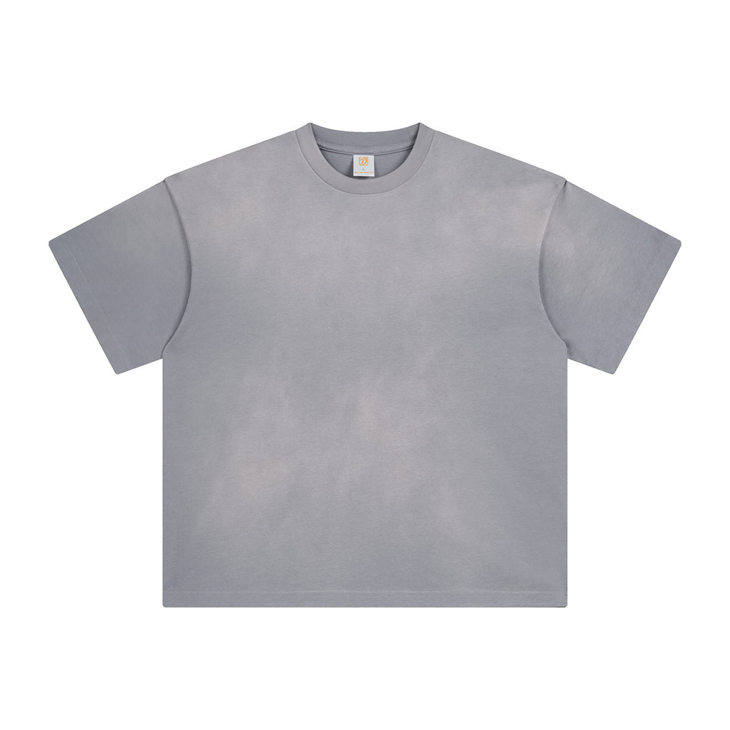 Heavyweight Men's T-shirts Custom Vintage Loose Drop Shoulder High Quality Streetwear Sublimation 100% Cotton Plain t Shirt