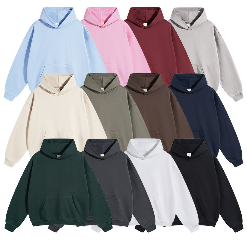 Manufacturer Hoodies Heavyweight Wholesale High Quality Puff Print Custom logo Patchwork Hoodies & Sweatshirts