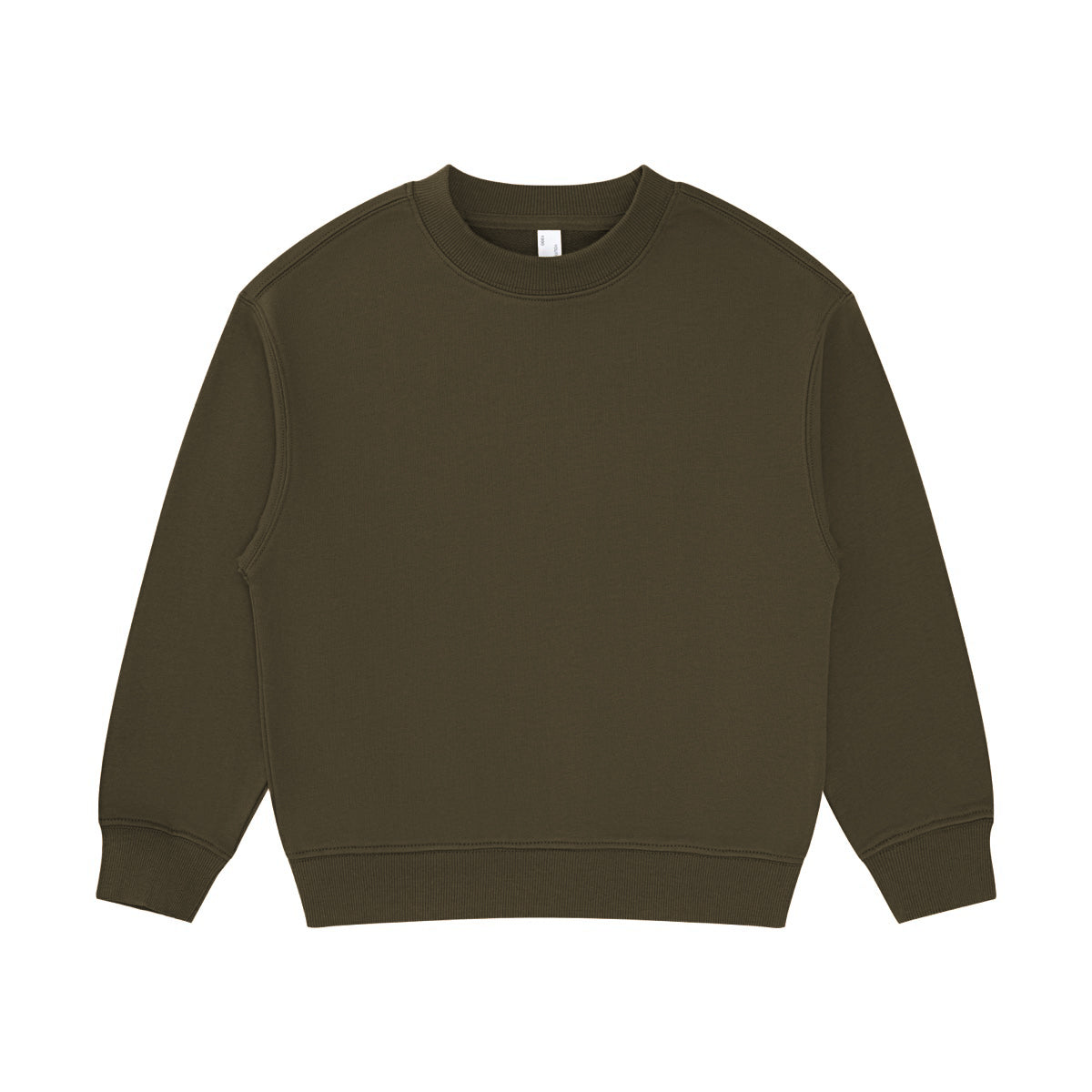 Customize Your Own Exclusive Design Crewneck Sweatshirt 100%  Cotton Blanc Children's Plain Oversized Crewneck Sweatshirt