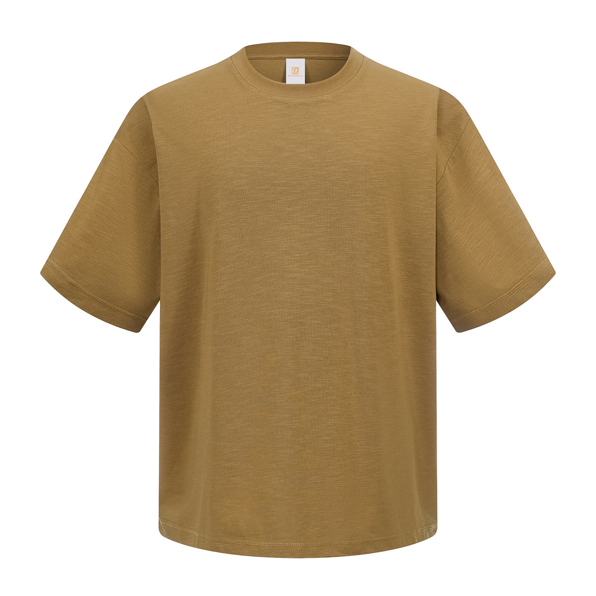 American Style Customize Your Own Exclusive Design Corduroy Cotton Cooling Cotton T Shirt Solid Color Round Neck Summer Version
