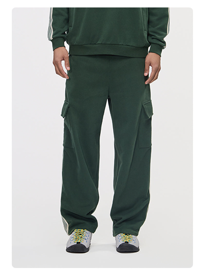 Contrasting Color Stripe Casual Sweatpants American Style From a Trendy Brand Sweatpants Can Customize Your Favorite Pattern