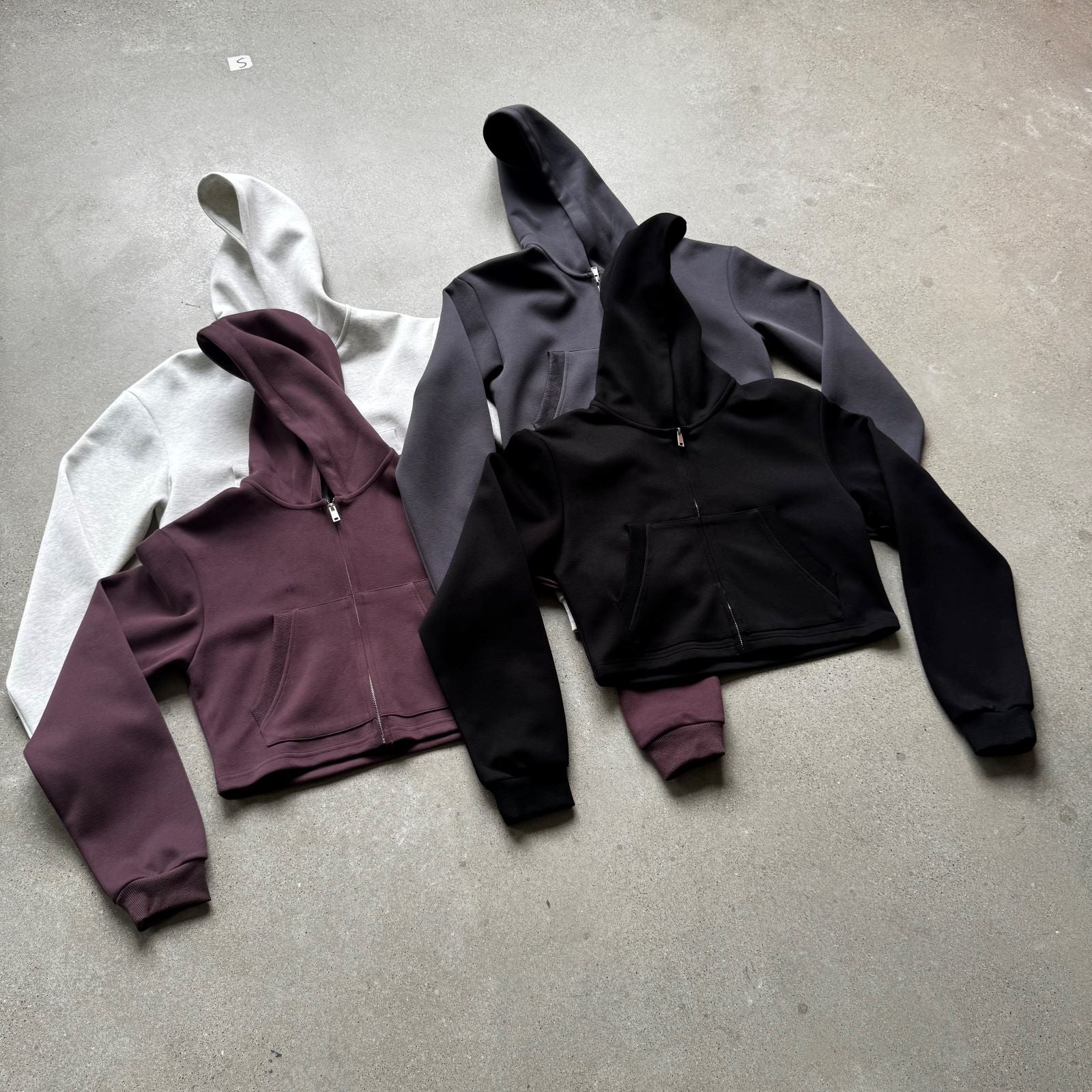 Custom Zip Sport Cropped Streetwear Heavyweight Hoodie High Quality Drop Shoulder Screen Printed Women's Hoodies