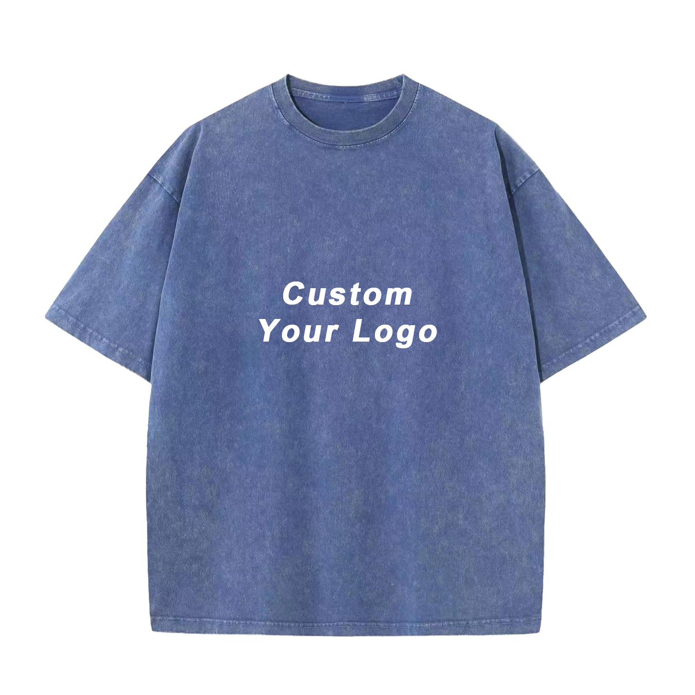 Heavy Weight Drop Shoulder Heavy Cotton Sublimation Black Vintage Oversized Custom Print Round Neck Heat Transfers for T-shirts