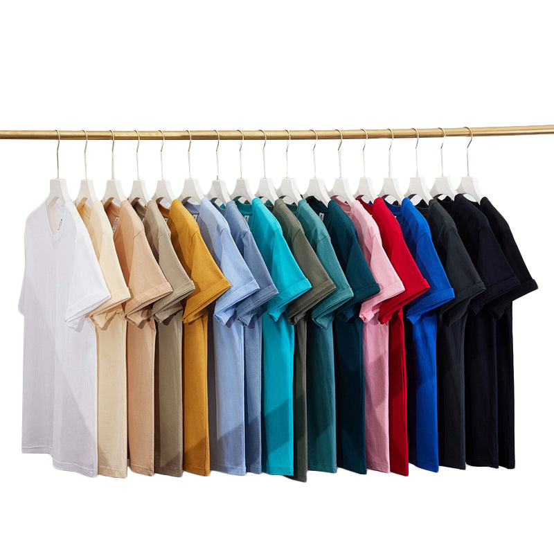 Wholesale Streetwear Multicolored High Quality Loose Short Sleeve Plus Size Heavy Cotton Oversized t Shirt for Men