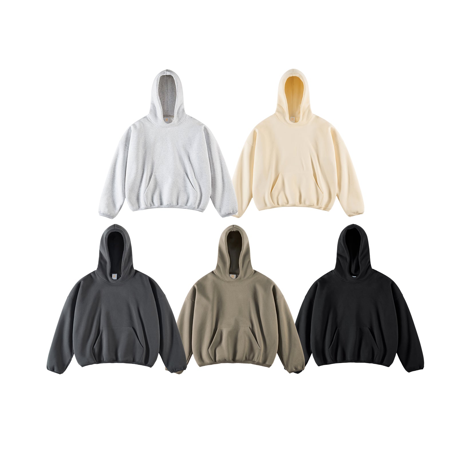 Manufacturer Hoodies Best Price Custom Heavyweight 400Gsm Kanye's Style Short High Quality Hoodies Sweatshirts