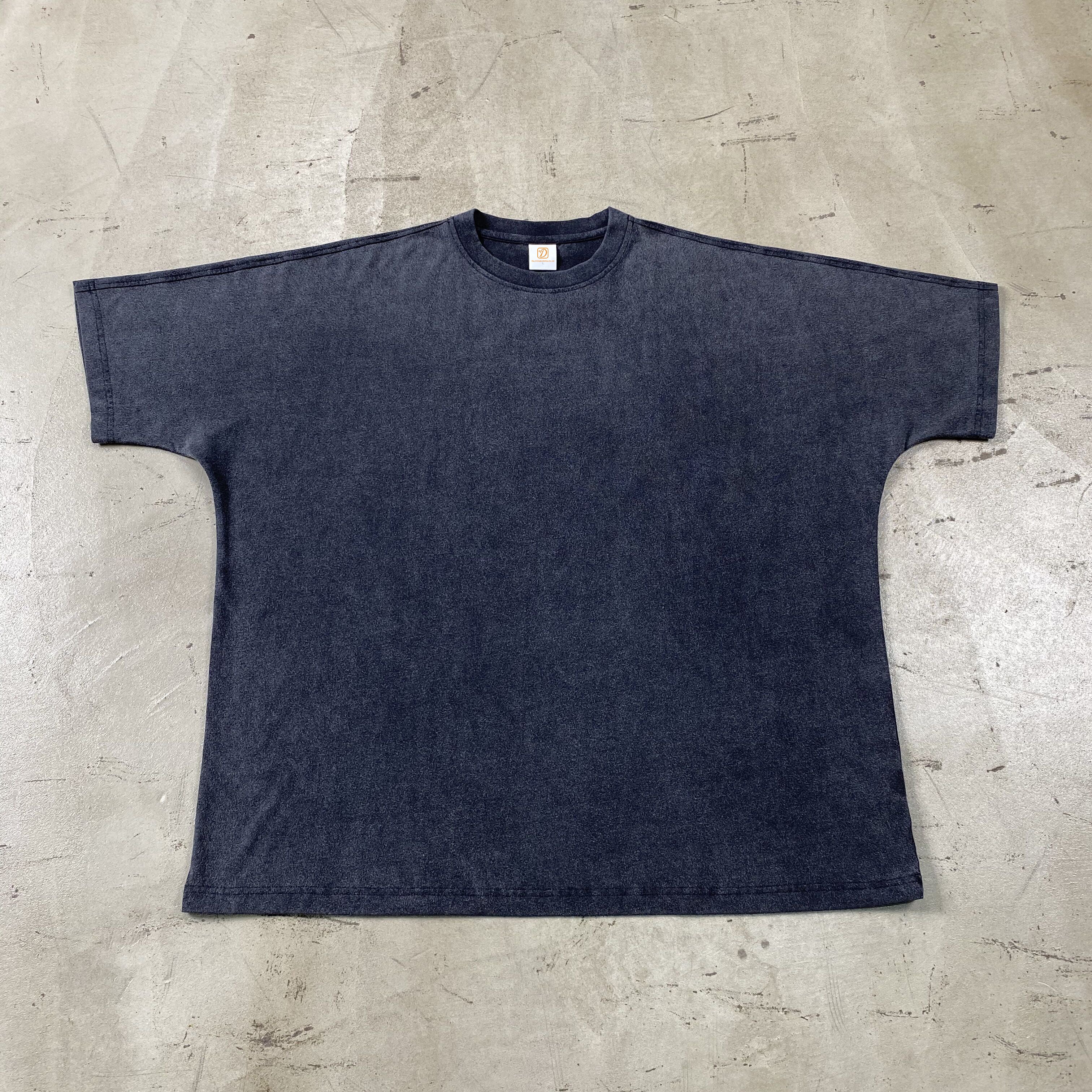 Custom Streetwear Vintage Acid Wash Oversized High Quality Heavy Cotton Blank Round Neck Screen Print Dtf Transfers for TShirts