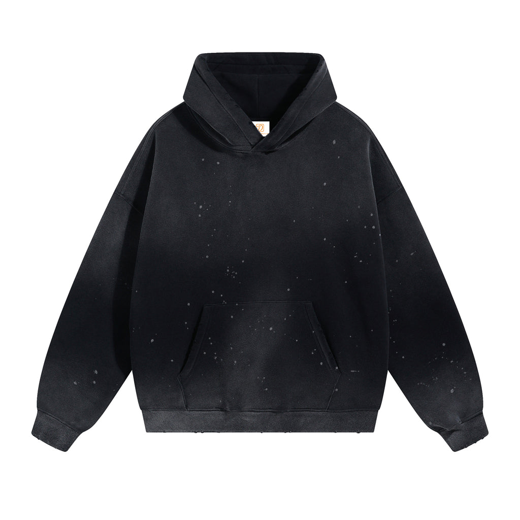 Oversized Hoodie 2026 New Style Streetwear Custom Puff Printing High Quality Waxing Printing Vintage Men's Hoodies & Sweatshirts