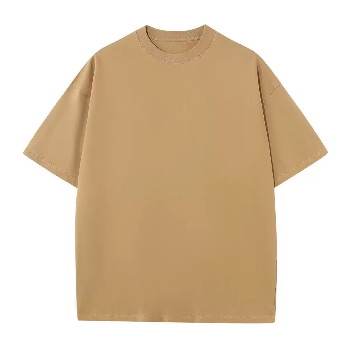 Customized Choose Your Favorite Pattern 230g Pure Cotton Heavyweight Drop Shoulder Short Sleeved T Shirt in 7 Colors Quality