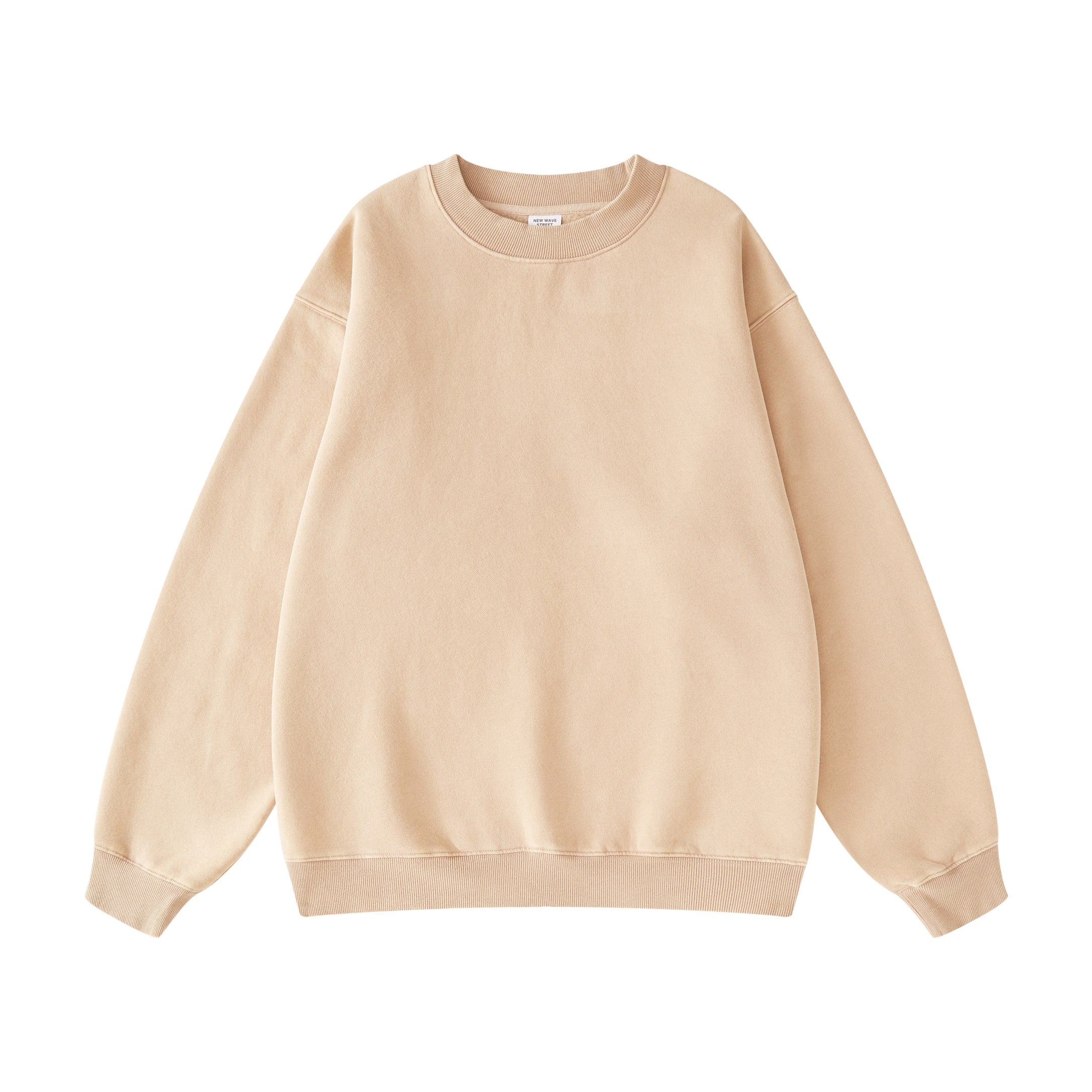 Custom Round Neck Vintage High Quality Fleece Waxing Printing Heavyweight Blank Pullover Drop Shoulder Wholesale Hoodie