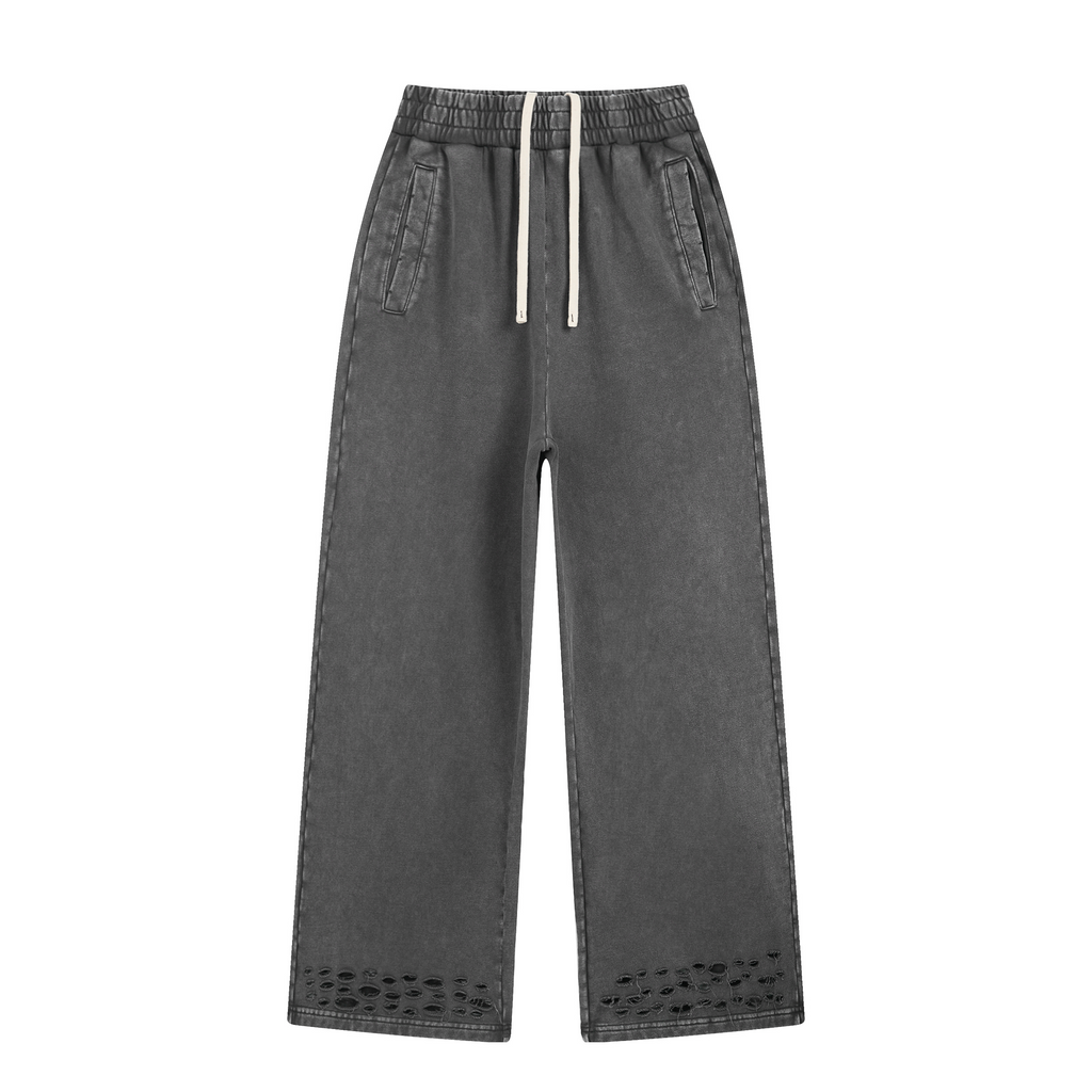 Wholesale Loose Heavy Cotton Sweatpants High Quality Streetwear Custom Puff Printing Fashion Design Sport Blank New Style Pants