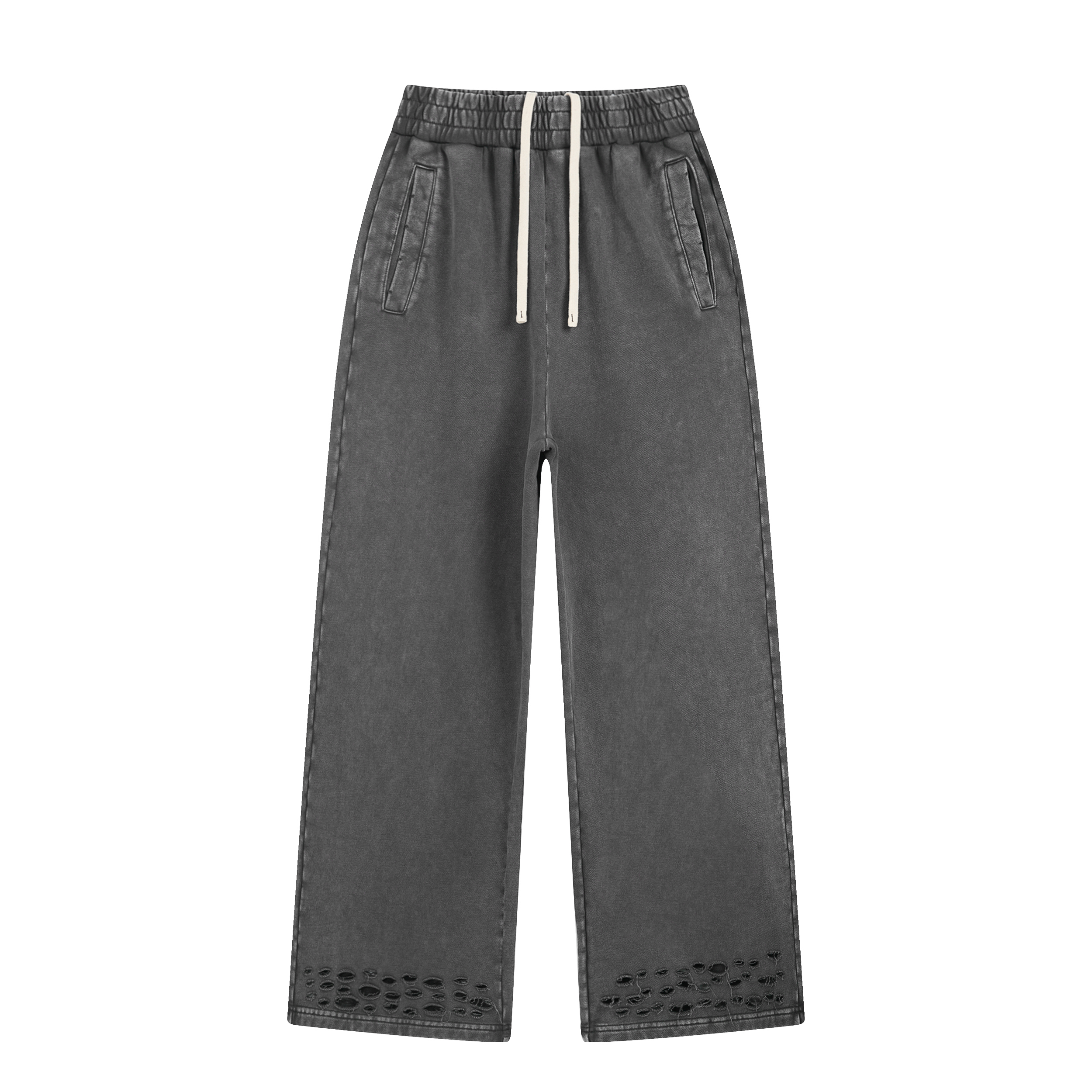 Wholesale Loose Heavy Cotton Sweatpants High Quality Streetwear Custom Puff Printing Fashion Design Sport Blank New Style Pants