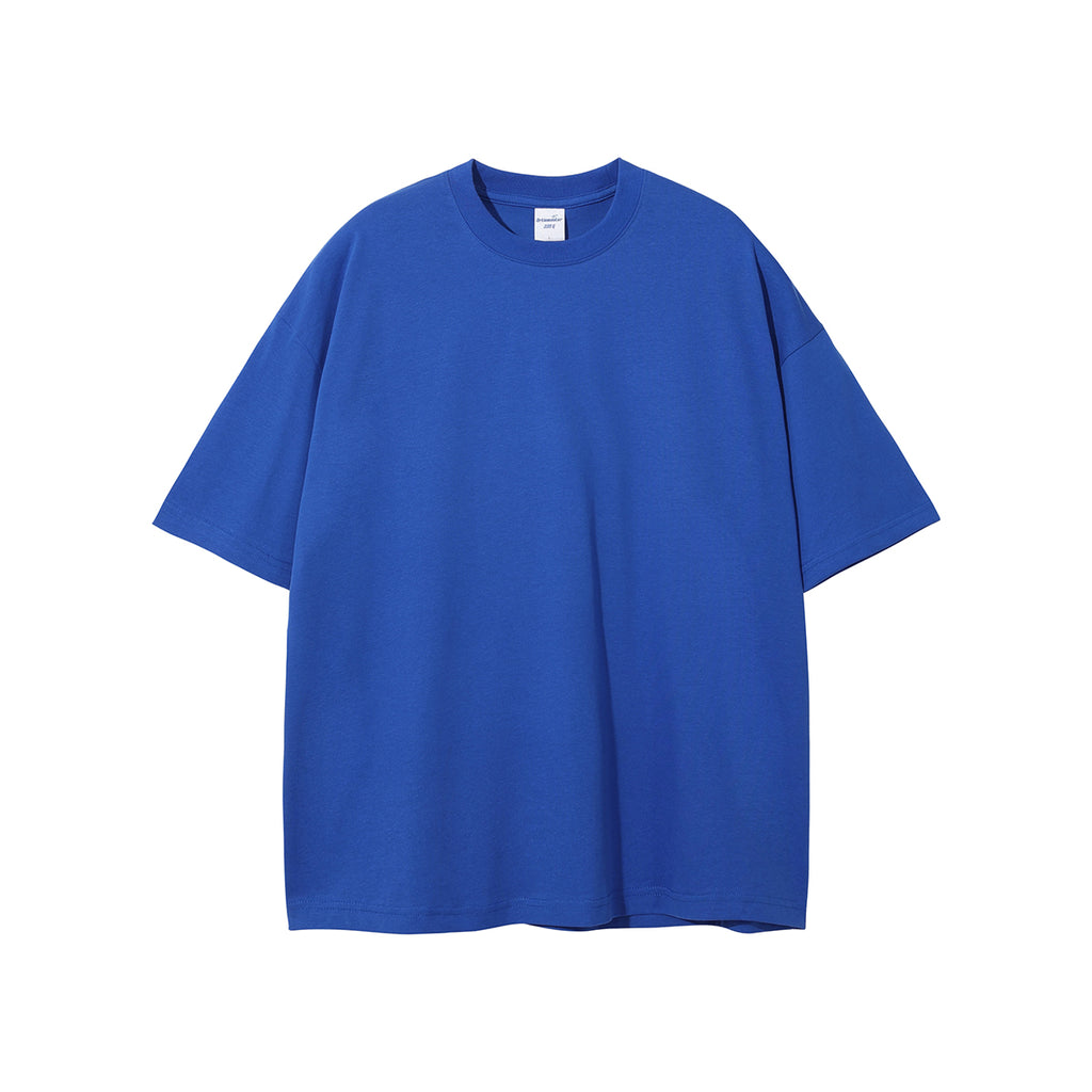 Hot Selling High Quality T-shirt Drop Shoulder Pure Color Round Neck Custom logo Blank Streetwear Short Sleeve t Shirt for Men