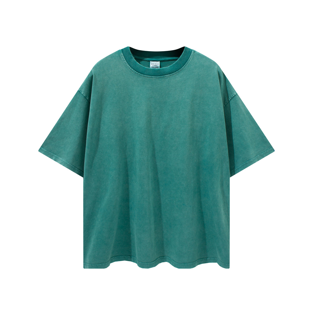7 Color Customized Edge Grinding Water Washing to Age Solid Color Short Sleeved Shir Plain Tshirts for Printing American Design