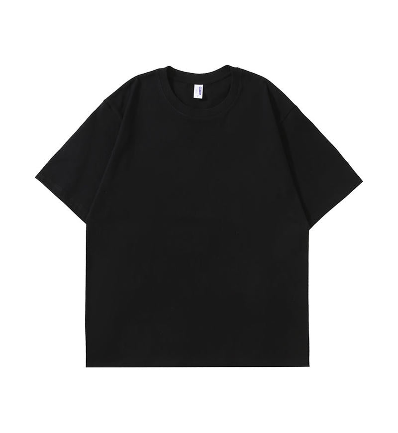 OEM Tshirts Wholesale Streetwear Dropped Shoulder Round Neck T Shirt Plain Tshirts for Printing Simples 100% Cotton Oversize