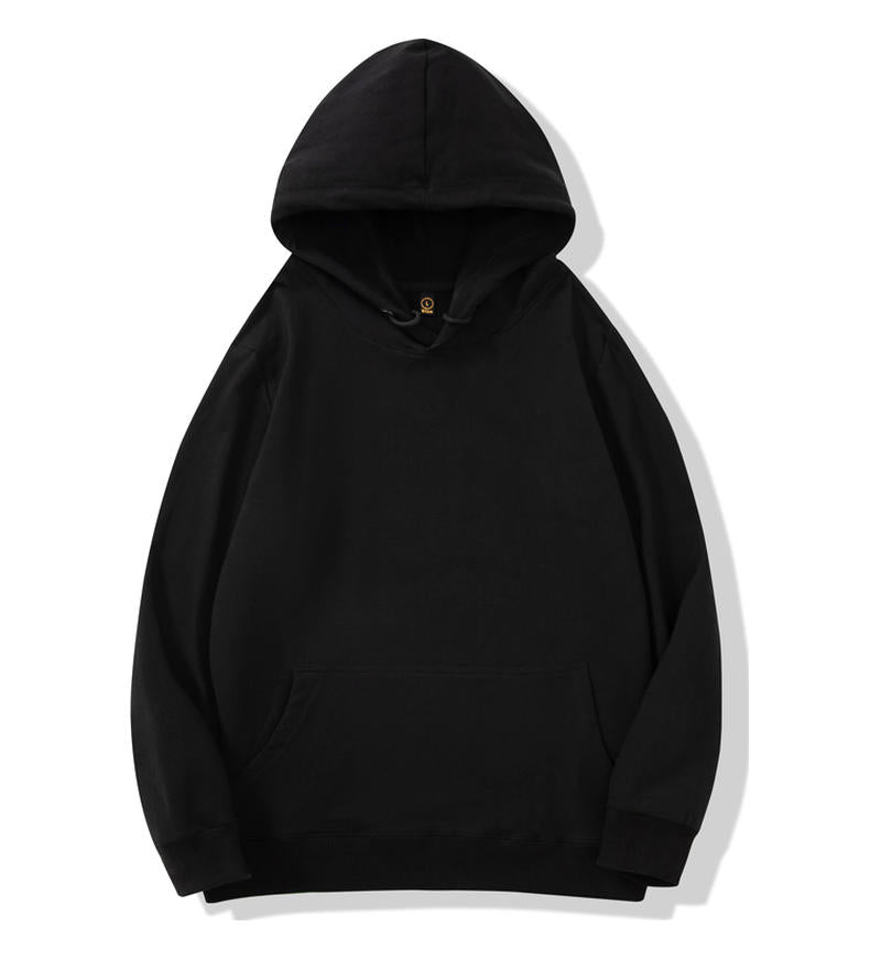 Wholesale 100% Cotton Custom French Terry Streetwear Pure Color High Quality Drop Shoulder Mens Hoodies and Sweatshirts